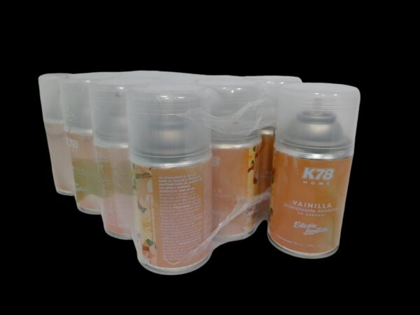 PROMO PACK X 12 UNIDADES AROMATIZANTE AMBIENTAL (VAINILLA) - APTO DISPENSER 280 cc - K78 150V