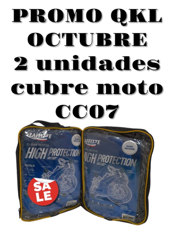PROMO QKL  2 UNIDADES CUBRE MOTO HP PVC XL (T7) - QKL CC07