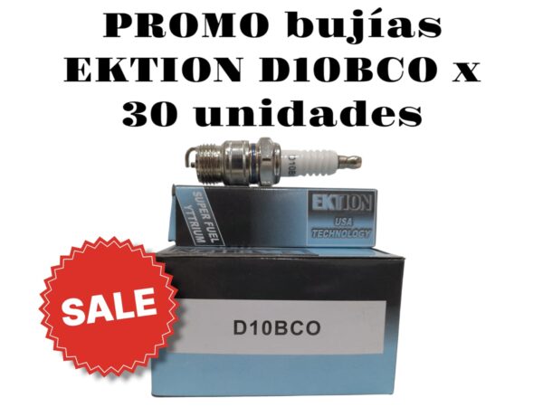 PROMO 3 CAJAS X 10 UNIDADES (TOTAL 30 BUJIAS ) BUJIAS EKTION D10BC Ford (NGK AP5FS/F14YC CHAMPION) - EKT D10BC