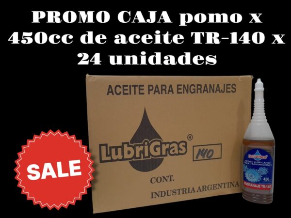 PROMO CAJA X 24 UNIDADES POMO TRANSM.140 X 450 CM3.PICO FLEX - TRAN03  LUBRIGRAS (Aceite transmisiónpara caja de velocidad y diferencialAceite para caja de veloc idad, diferencial y reduc­tores de engranajes. Apto para todo tipo de engra­ najes, los aditivos que contiene le brindan buenaresistencia a la pelicula lubricante con excelente         inhibición contra  oxidación y toda acción contra         agentes externos.)
