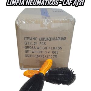 PROMO 24 UNIDADES CEPILLO LIMPIA NEUMÁTICOS - LAF AJ31 PAÑOS - LIMPIEZA - MICROFIBRAS