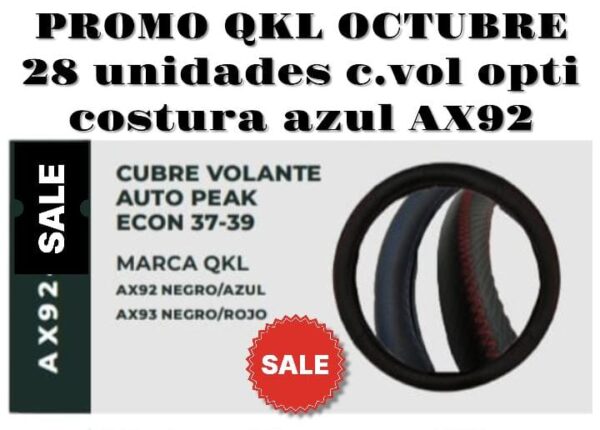 PROMO QKL  28 UNIDADES CUBRE VOL. QKL OPTI COSTURA AZUL - QKL AX92