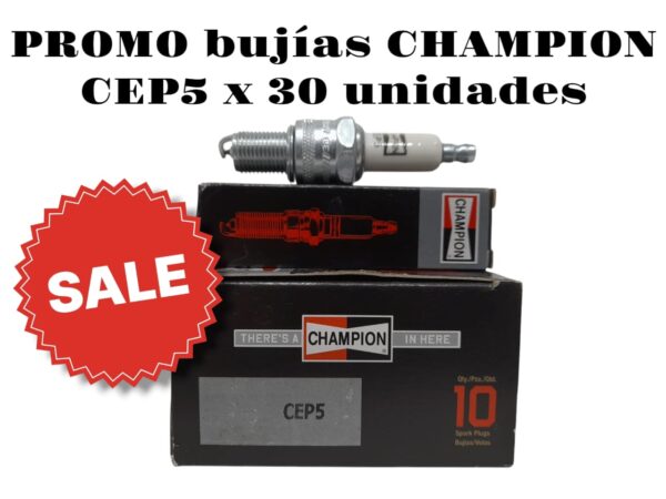 PROMO 3 CAJAS X 10 UNIDADES (TOTAL 30 BUJIAS ) BUJIA ECONO POWER - CHAM CEP5