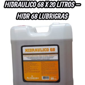 PROMO X 2 UNIDADES FLUIDO HIDRAULICO 68 X 20 LITROS - HIDR 68  LUBRIGRAS (Hidráulico 68Lubricante  industrial   para  sistemas   hidráulicos. Fluido  hidráulico  de  base  mineral  con  elevada resistencia a la degradación bajo elefecto de altas temperaturas  o  esfuerzos  mecánicos. Contiene aditivos  especiales,  que  confieren  al f luido  las carac terísticas antioxidantes indispensables para resistir elestrés térmico alque está sometido.  )