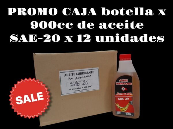 PROMO CAJA X 12 UNIDADES ACEITE  SAE20  BOTELLA X 900 CM3. - SAE201  LUBRIGRAS (Aceites lubricantes SAEContiene aditivos especiales. Buena resistencia ala película lubricante. Muy buen control de la expansión de los sellos. Protección contra la acción de agentes externos. Excelente inhibición contra oxicación y herrumbes.)