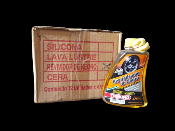 PROMO PACK X 12 UNIDADES REVITALIZADOR  DE NEGRO X 475CC (REVIVIDOR DE GOMAS Y ALFOMBRAS)