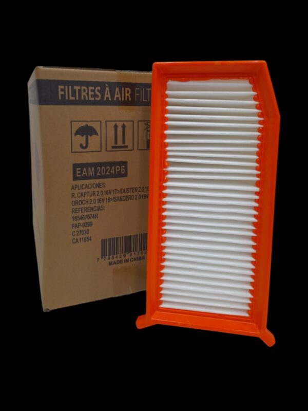 PROMO [FILTRO EMAFI] PACK X 6 UNIDADES [FILTRO EMAFI] RENAULT CAPTUR/DUSTER DAKAR|OROCH/SANDERO 2.0 16V 16- - EAM 2024(EAM 2024 MR 406 FAP-9299 CA 11654 AMPI 1250 - C 27030 165467674R)