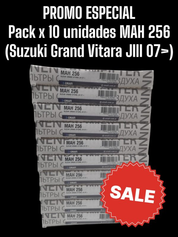 PROMO PACK X 10 UNIDADES Filtros para Habitáculo - SUZUKI GRAND VITARA JIII 07- (OEM : 9586164J00) - MAH 256   (MAH 256 - AKX-1971 - HM 2122 - CU 2138 9586164J00)