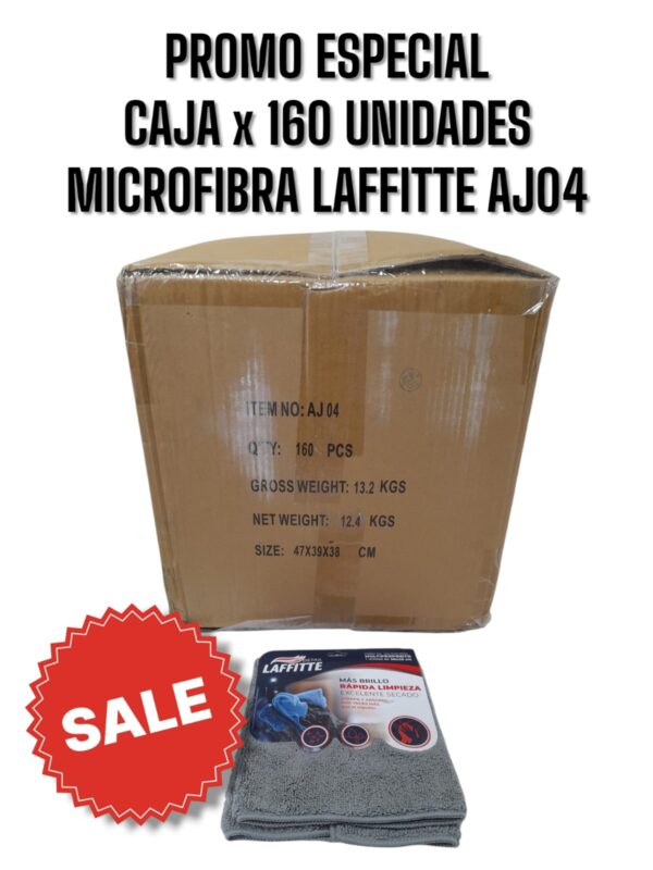 PROMO CAJA X 80 PACK X 20 UNIDADES(160 UNIDADES)  PAÑO MICROFIBRA LIMP/SECADO 40X40 CM - LAF AJ04 PAÑOS - LIMPIEZA - MICROFIBRAS