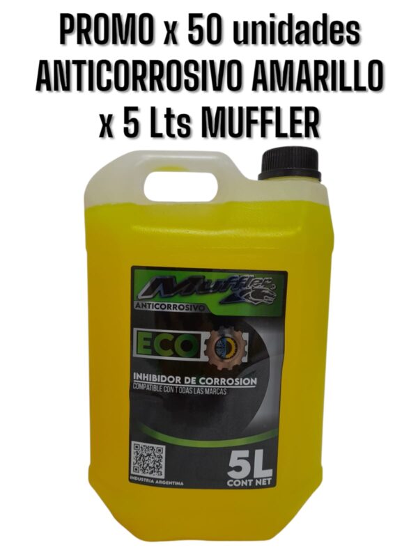 PROMO x 50 unidades ANTICORROSIVO AMARILLO X 5 LITROS - MUF AM 05 MUFFLER