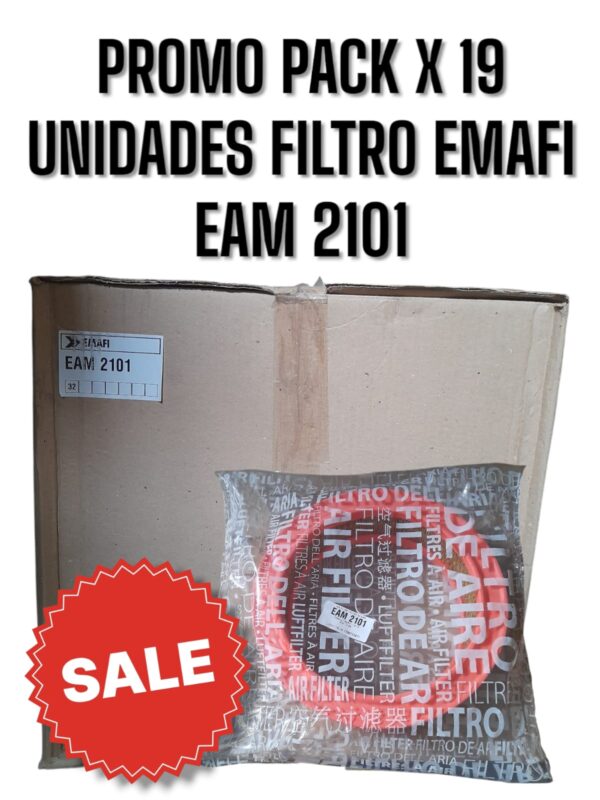 PROMO PACK X 19 UNIDADES [FILTRO EMAFI] RENAULT R9/R11 1.4/1.6/R19 1.6 RN - EAM 2101(EAM 2101 - WR-229 CA 4354 AMP 48 - C 2555/2 7700711477)