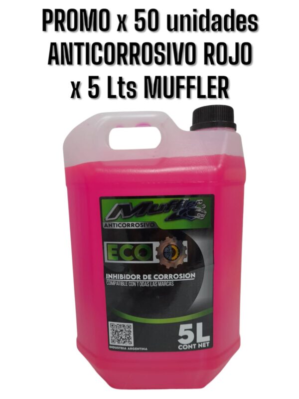 PROMO x 50 unidades ANTICORROSIVO ROJO X 5 LITROS - MUF RO 05 MUFFLER