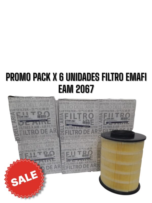 PROMO PACK X 6 UNIDADES [FILTRO EMAFI] FORD FOCUS II III/KUGA I II|VOLVO C30/S40 II/V40 II/V50 - EAM 2067(EAM 2067 MR 351 WR-192 CA 10521 AMP 257 AR 2110 C 16134/1 7M519601AC)