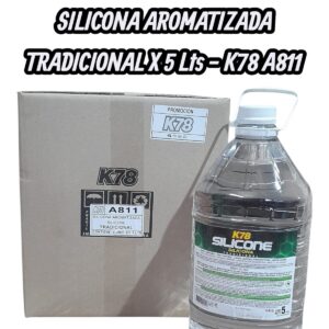 PROMO X3 CAJAS X 4 UNIDADES (TOTAL 12 UNIDADES ) SILICONA LÍQUIDA AROMATIZADA DE INTERIORES    (Tradicional) X 5 LTS - K78 A811 (RENOVADOR -RECUPERADOR - VINILICOS E INTERIORES - REVIVIDOR - SIMIL K78 A843 - K78 A844 - K78 A840 - K78 A815 - K78 A813 - FUL 042 - FUL 400)