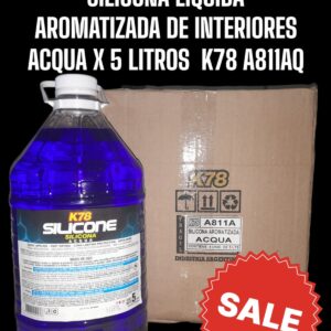 PROMO CAJA X 4 UNIDADES SILICONA LÍQUIDA DE INTERIORES    (ACQUA) X 5 LTS - K78 A811AQ