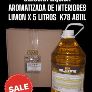 PROMO CAJA X 4 UNIDADES SILICONA LÍQUIDA DE INTERIORES    (LIMON) X 5 LTS - K78 A811LI