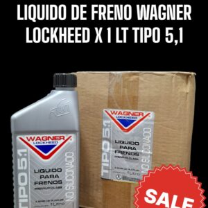 PROMO CAJA X 12 UNIDADES LIQUIDO PARA FRENOS WAGNER LOCKHEED x 1lt TIPO 5,1 - WLO10130556
