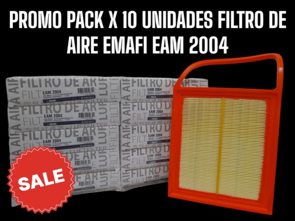 PROMO PACK X 10 UNIDADES   [FILTRO EMAFI] BERLINGO II/CELYSÉE/C4 1.6 HDI|208/3008/301/308/408 1.6 HDI - EAM 2004  (SIMIL AIPA 702)(EAM 2004 MR 373 FAP-4892 CA 11072 AMPI 1168 AR 1719PMS C 3585 1444TV)