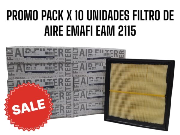 PROMO PACK X 10 UNIDADES   [FILTRO EMAFI] MITSUBISHI L200 TRITON SPOT 2.4 TURBO DIESEL 190 CV 16- - EAM 2115(EAM 2115 - JFA-0507 CA 10929 - - - 1500A608)