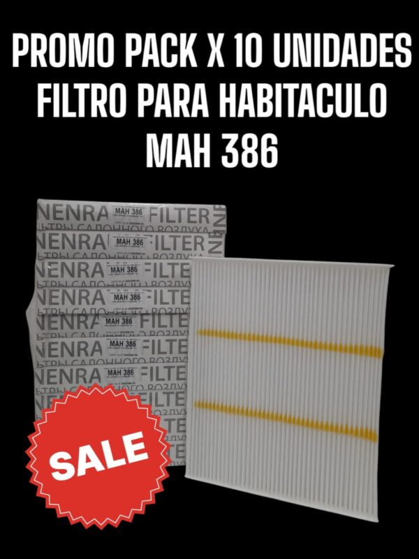 PROMO PACK X 10 UNIDADES    Filtros para Habitáculo - FORD MONDEO 2.0 ECOBOOST 19> (OEM : DG9Z9N619A) - MAH 386  ( MAH 386 - AKX-35173 CF 11775 - - - DG9Z9N619A)