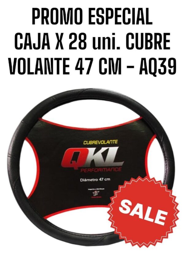 PROMO QKL 28 UNIDADES CUBRE VOLANTE  47  CM - QKL AQ39
