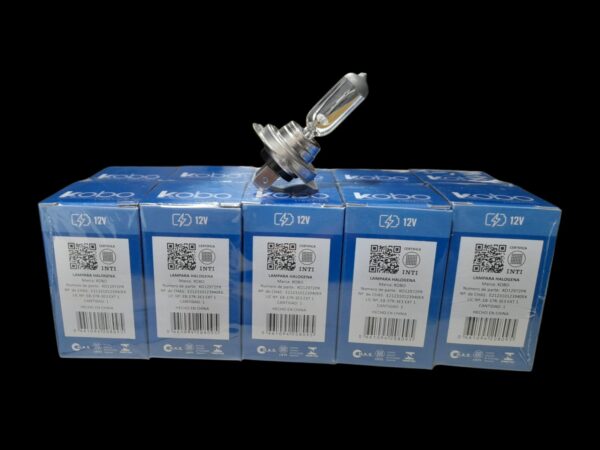 pack x 10 unidades lampara H7 12V 55W KOBO (CODIGO ANTERIOR: 12972KO) (EX 12054)(12H7)(64210)