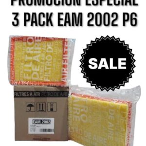 PROMO ESPECIAL [FILTRO EMAFI] 3 PACK X 6 UNIDADES (TOTAL 18 FILTROS ) FIAT IDEA 06-/PALIO 97-|SIENA 96-/STRADA 98- -(245 x 195 x 34) (EAM 2002 MR 171 FAP-2831 CA 5627 AMPI 1029 AR 1591PM C 2569 46420988)(FIAT IDEA 06>PALIO 97>/SIENA 96>/SIENA IV 12>/FIAT STRADA 98>                                46420988       C 2569       CA5627     FAP-2831    MR171   AMPI1029                                                                245    195     34      Panel      6                                                          ) ("FAP-2831 | MR171)CA5627 | C 2569") EAM 2002P6 (SIMIL AIPA 501)
