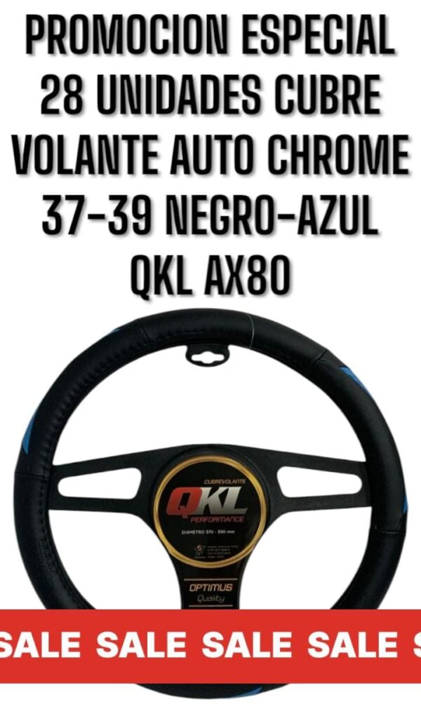 PROMO X 28 UNIDADES CUBRE VOLANTE .OPTIMUS CHROME REFLEC.37/39  AZUL - QKL AX80-A(=AX80)