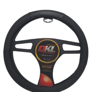 CUBRE VOLANTE  AUTO NEXUS  37/39 CM NEGRO-CARBON QKL  - QKL CV030-C