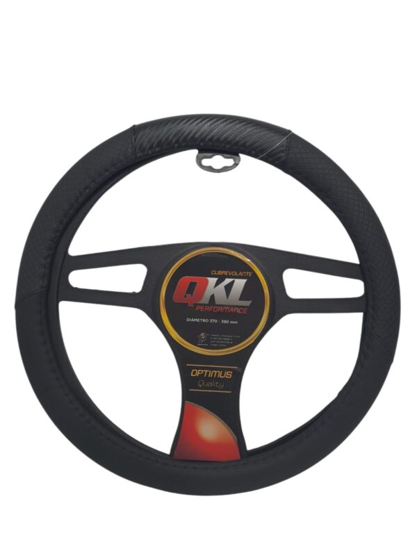 CUBRE VOLANTE  AUTO NEXUS  37/39 CM NEGRO-CARBON QKL  - QKL CV030-C