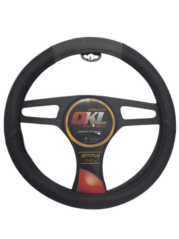 CUBRE VOLANTE  AUTO NEXUS  37/39 CM NEGRO-GRIS QKL  - QKL CV030-G