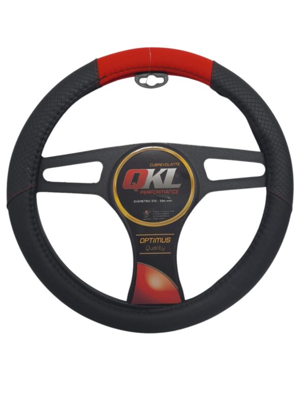 CUBRE VOLANTE  AUTO NEXUS  37/39 CM NEGRO-ROJO QKL  - QKL CV030-R