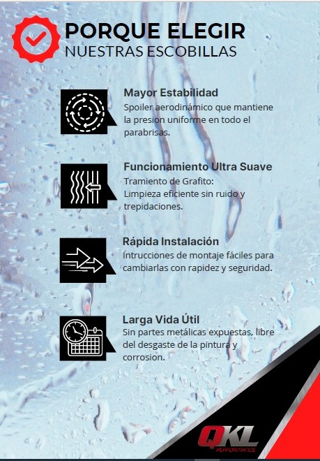 ESCOBILLA QKL 17 1 PZA 17 " DEL.RECTA - ESC BE17 (R1017-Q) - Imagen 5