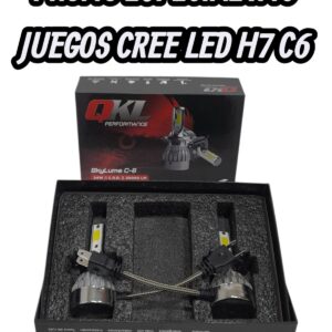 PROMO X 10 JUEGOS (CAJA X JUEGO DE 2 UNIDADES) KIT CREE LED C6 H7 12/24V - CREE/H7=L050-H7