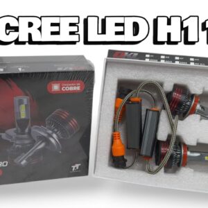 (CAJA X JUEGO DE 2 UNIDADES) KIT CREE LED M8 CON CAMBUS -H11 - H11 12/24V - L500-H11