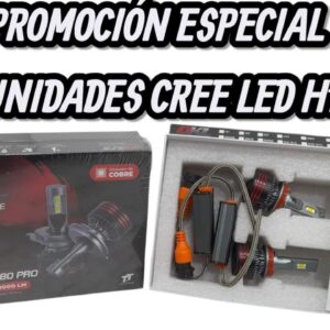 PROMO X 5 JUEGOS (CAJA X JUEGO DE 2 UNIDADES) KIT CREE LED M8 CON CAMBUS -H11 - H11 12/24V - L500-H11