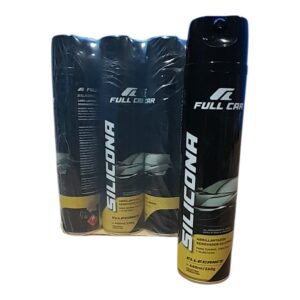 PROMO PACK X 12 UNIDADES SILICONA AEROSOL X 440 CM3 (ELLEGANCE) - FUL 470 - FUL 472 - FUL 474 - FUL 476 - FUL 478 - FUL 480 - FUL 482 - FUL 484 - FULL CAR SILICONA AEROSOL PARA NEUMATICOS REVIVIDOR DE NEUMATICOS Y ALFOMBRAS (Silicona multiuso aromatizada en aerosol. Da brillo renueva yprotege cueros, plásticos, vinílicos y gomas.Fragancias: Surtidas, Nacionales e Internacionales)(simil A3130/12 / ful 047 / plus 7020 / K78 207 )