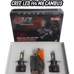 PROMO X 5 JUEGOS (CAJA X JUEGO DE 2 UNIDADES) KIT CREE LED M8 CON CAMBUS -H4 - H4 12/24V - L500-H4