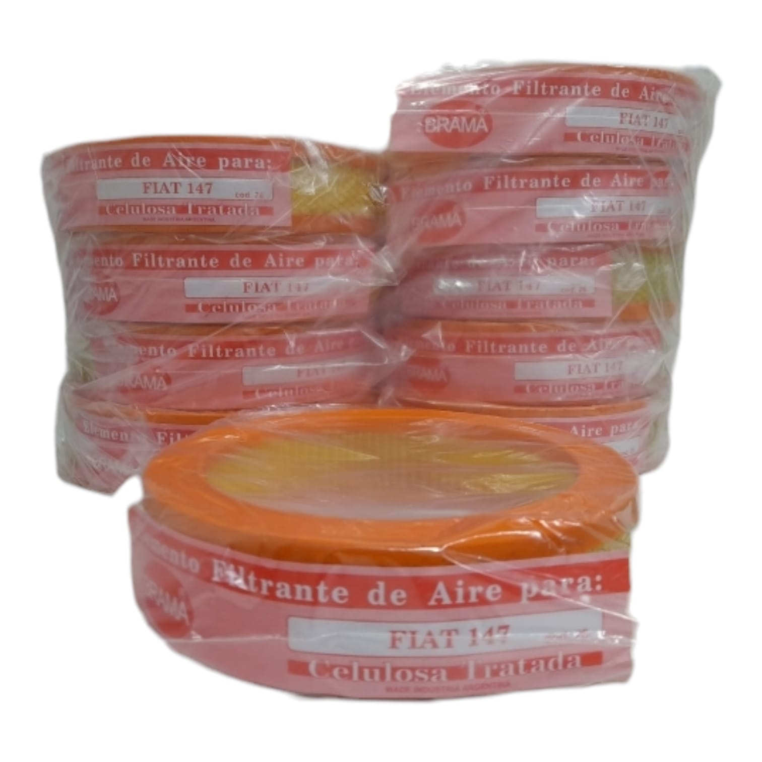 PROMO PACK X 10 UNIDADES FILTROS DE AIRE BRAMA: Fiat Europa / Fiat 147 / Fiat Super Europa 1.3 / Fiat Duna Motor 1.3 / Fiat Brio - AF 28 - Image 2