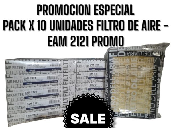 PROMO PACK X 10 UNIDADES  [FILTRO EMAFI] HONDA CIVIC VI/NISSAN SENTRA 96>00/SENTRA 1.8 14>/X-TRAIL II 07>10/RENAULT KOLEOS 2.5 08> - EAM 2121(EAM 2121 MR 376 FAP-2408 CA 6900 AMPI 1068 AR 1619PM C 2329 17220PEFM01)