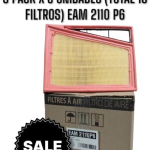 PROMO ESPECIAL [FILTRO EMAFI] 3 PACK X 6 UNIDADES (TOTAL 18 FILTROS ) [FILTRO EMAFI] FIAT ARGO 1.3 FIREFLY 17>/CRONOS 1.3 FIREFLY 18>/MOBI 1.0 FIRE 8V 17> (303 x 230 x 35)(EAM 2110 MR 431 FAP-2829 - AMPI 1256 - C 30904 52046268)
) ("FAP-2829 | MR431
CA12342 | C 30904"
) - EAM 2110P6   (SIMIL AIPA 507)("FIAT ARGO FIREFLY 17>/CRONOS 1.3 FIREFLY 18>/MOBI 1.0 FIRE 17>/PULSE 1.3 22>                     52046268       C 30 904        -        FAP-2829    MR431   AMPI1256
AR1752"                                                        303    230     35      Panel      6      )
