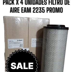 PROMO PACK X 4 UNIDADES [FILTRO EMAFI]  Filtro de Aire AGRALE AX-Serie/D-Serie/DX-Serie/FX-Serie/CHEVROLET 6-150/BLAZER/S10/FORD 250/350 77>/M. BENZ 710/712 61>64/LN2/LK 84>98/NISSAN TRADE - EAM 2235(EAM 2235 MR 080 WAP-161 CA 3295 AMP 084 - C 15165/3 1902101
)