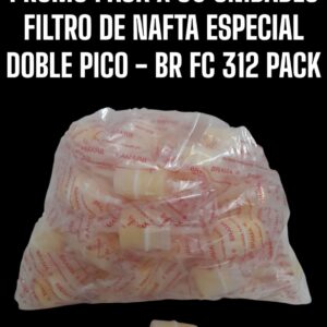 PROMO PACK X 50 UNIDADES (FC -312) FILTROS DE NAFTA UNIVERSALES - NAFTA ESPECIAL DOBLE PICO / ASIA / CHEVROLET / CHRYSLER / CITROEN / FORD / LADA / VOLKWAGEN (EQUIVALENCIAS: MANN WK 48 - WK 48/3 / FRAM G5188) - BR FC 312