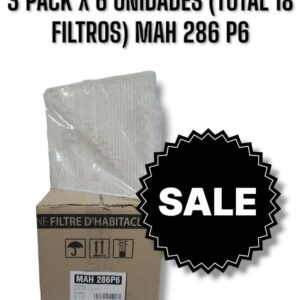 PROMO ESPECIAL [FILTRO EMAFI] 3 PACK X 6 UNIDADES (TOTAL 18 FILTROS )  Filtros para Habitáculo - PACK X 6 UNIDADES CHEVROLET COBALT/CRUZE/ONIX/PRISMA/SONIC/SPIN/TRACKER (OEM : 13271190) (240 x 205 x 34
) ("AKX-35723 | MH312
CF10774 | CU 2442"
) - MAH 286P6   ( MAH 286 MH 312 AKX-35723 CF 10774 HM 2112/2130 TH 1013/2016 CU 2442 13271190)("13271190                                                 HM2112
CHEVROLET COBALT/CRUZE/ONIX/PRISMA II/SONIC/SPIN/TRACKER 13>                         52425938      CU 2442     CF10774   AKX-35723   MH312   HM2130"                                                                240    205    34    Rectangular    6       )