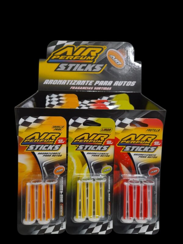 PROMO X 12 UNIDADES TC AIR PERFUM STICKS 12un. (Chicle Boom, Invict Power, Fresa Sweet, Lemon Fresh, New Car y Vainilla Pride) - Image 2