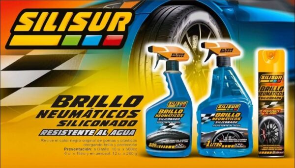 PROMO X 10 UNIDADES TC SILISUR GOMAS REVIVIDOR SILICONADO A GATILLO 10unid.x 500cc