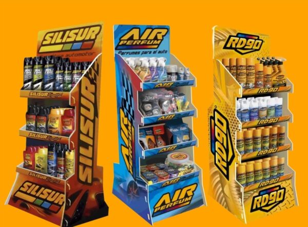 PROMO LANZAMIENTO UNI EXHIBIDOR 4 ESTANTES SILISUR SMART POP