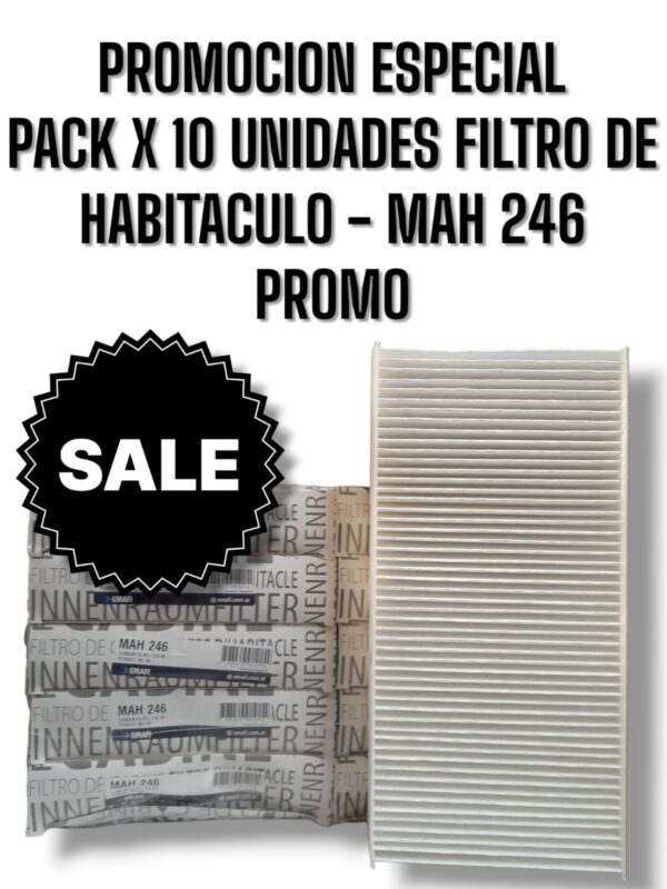 PROMO PACK X 10 UNIDADES Filtros para Habitáculo - CITROEN C5 05-/C6 05-/PEUGEOT 407 04- (OEM : 6447TC) - MAH 246  (MAH 246 MH 358 AKX-1448/C CFA 9920 HM 2077 TH 981/978 CUK 3240 6447TC)