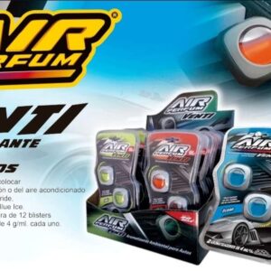 PROMO X 12 UNIDADES 0 AIR PERFUM VENTI SURTIDO 12unid.c/2 x 4 ml(imon, Vainilla Pride, Caribe, Aqua Sport, Black Ice, New Car)