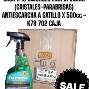 PROMO CAJA X 15 UNIDADES LIMPIA VIDRIO (CRISTALES - PARABRISAS) ANTIESCARCHA A GATILLO 500 cc - K78 702 (limpia vidrios simil k78 308 - ful 706 - plus 7030 - muf lax500)